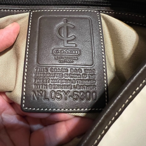 Coach Transatlantic Map Messenger Bag Khaki - Picture 6 of 16